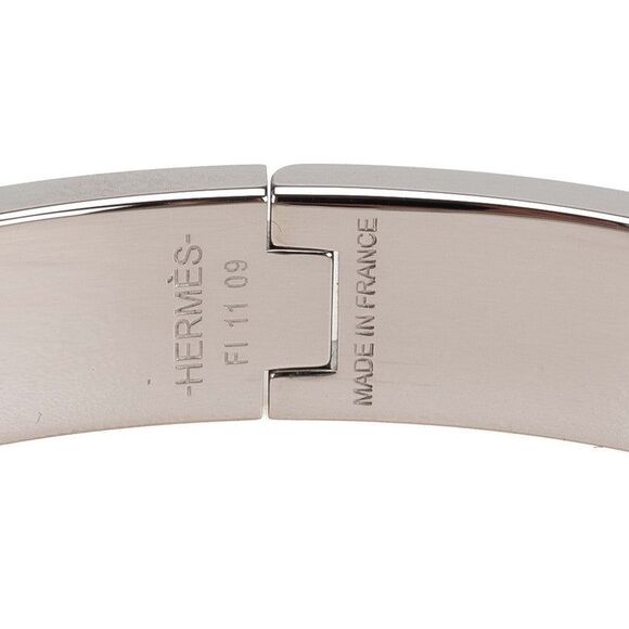 Hermes Click H PM Cheval Blanket Metal Bracelet - Picture 4 of 5